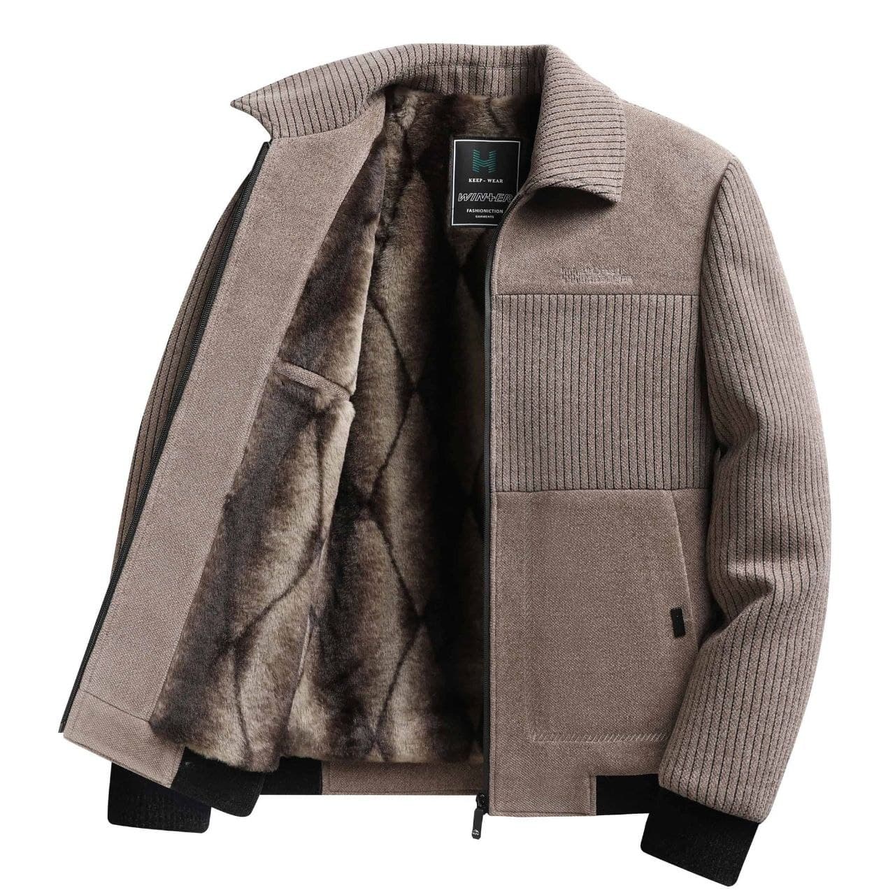 Nighthawk Paul fleece-lined chenille jacket